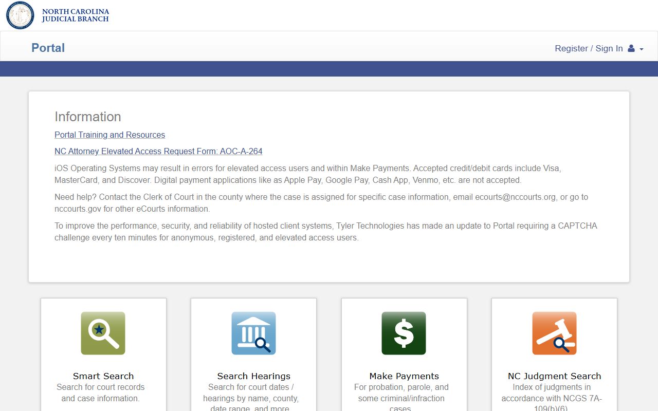 New Hanover County court records after arrest eCourts Portal search